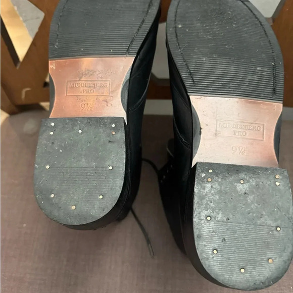 MIDDLEBURG Tall Black Vegan Leather
 Riding Boots Size 9.5 - Picture 12 of 13